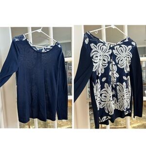 Vineyard Vines Lightweight Pullover Sweater with back detail Size S